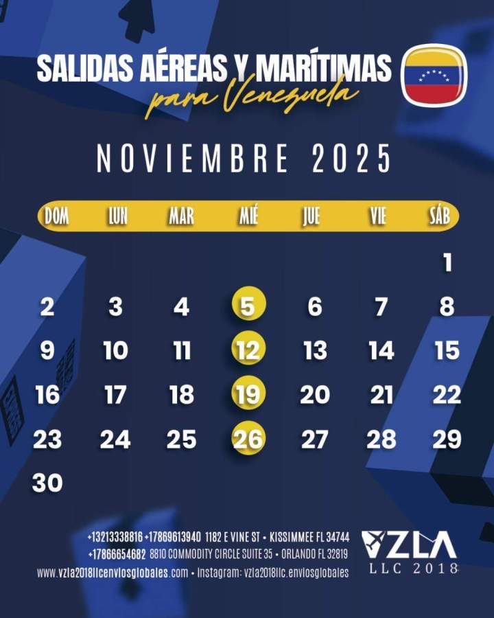 Departure Schedule Orlando