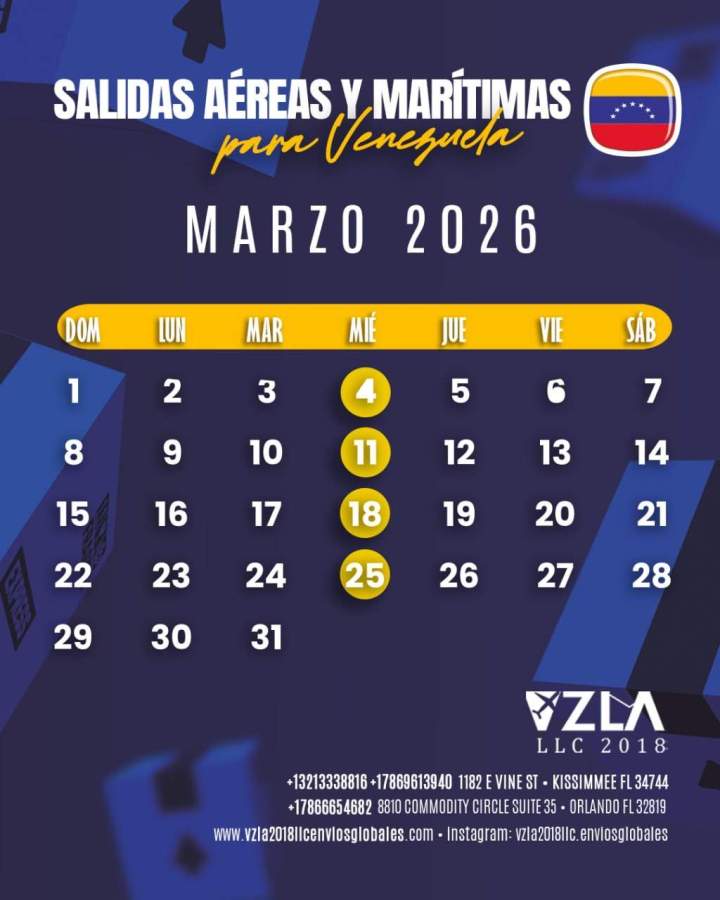 Departure Schedule Orlando